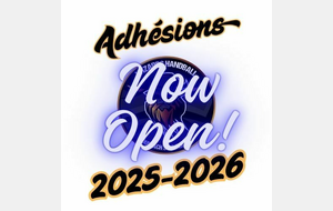 ouverture des adhésions 2025-2026